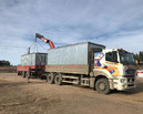 Манипулятор КАМАЗ + Прицеп (КМУ 9т-16м, борт 10т + прицеп 10т)